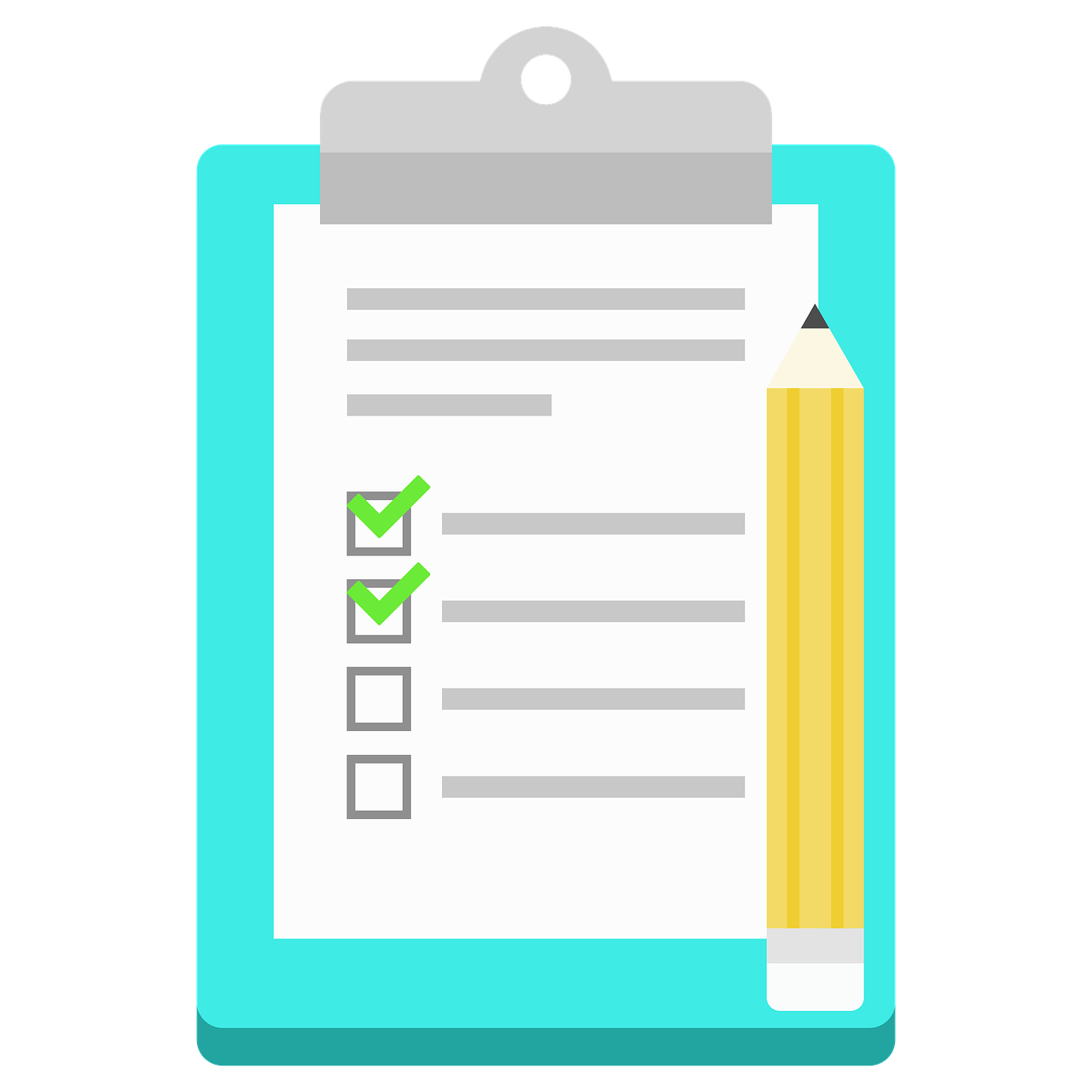 Free List Notes Icon Illustration